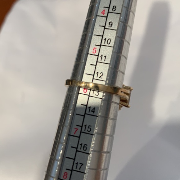 10k Gold CZ and Pink Topaz Ring - Picture 8 of 10